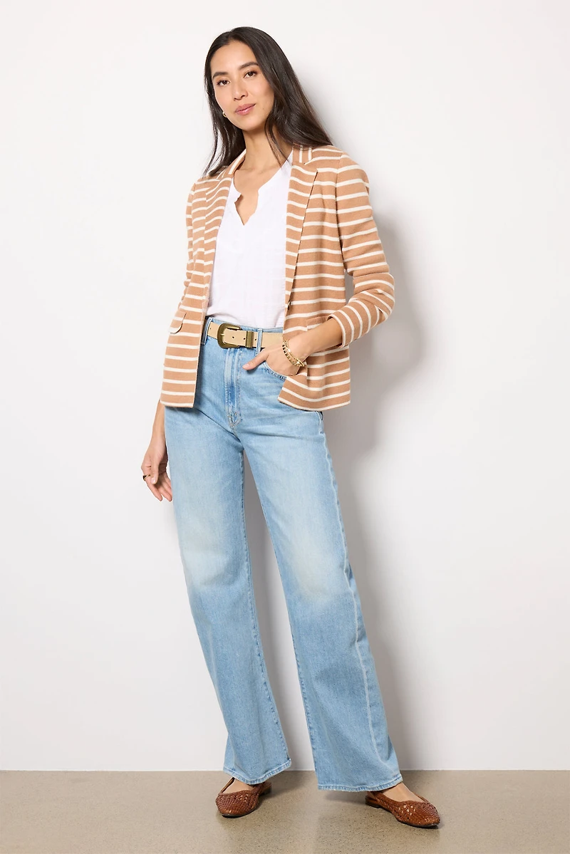 Hayes Stripe Knit Blazer
