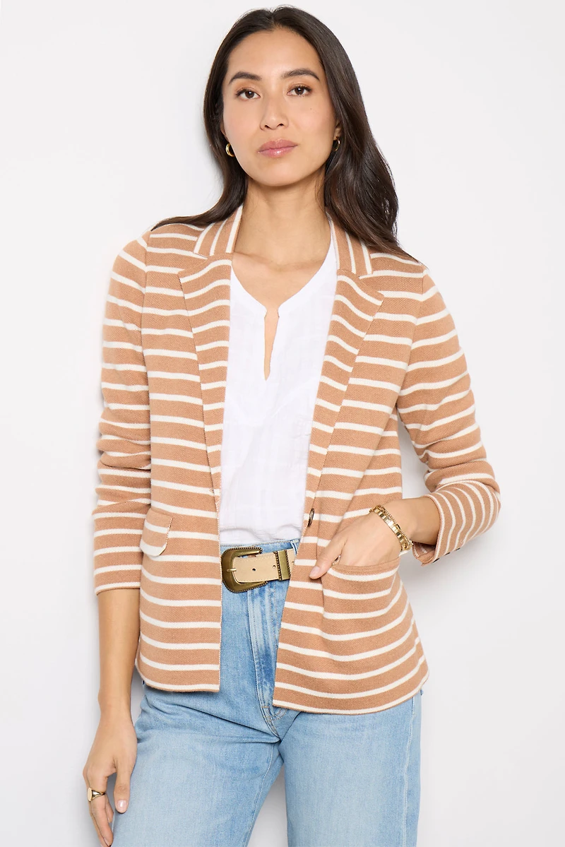 Hayes Stripe Knit Blazer