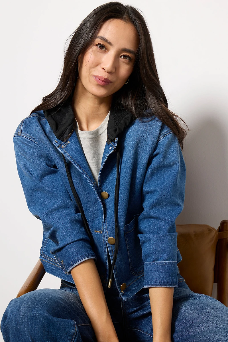 Lolo Hooded Denim Jacket