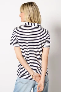 Striped Polo Tee