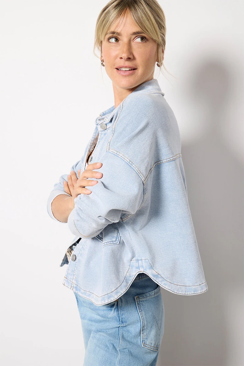 All Day Cropped Knit Jacket