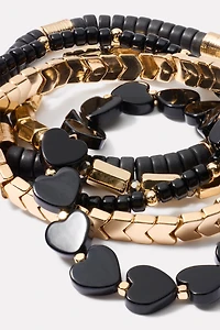 Fiona Heart Bracelet Stack