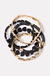 Fiona Heart Bracelet Stack