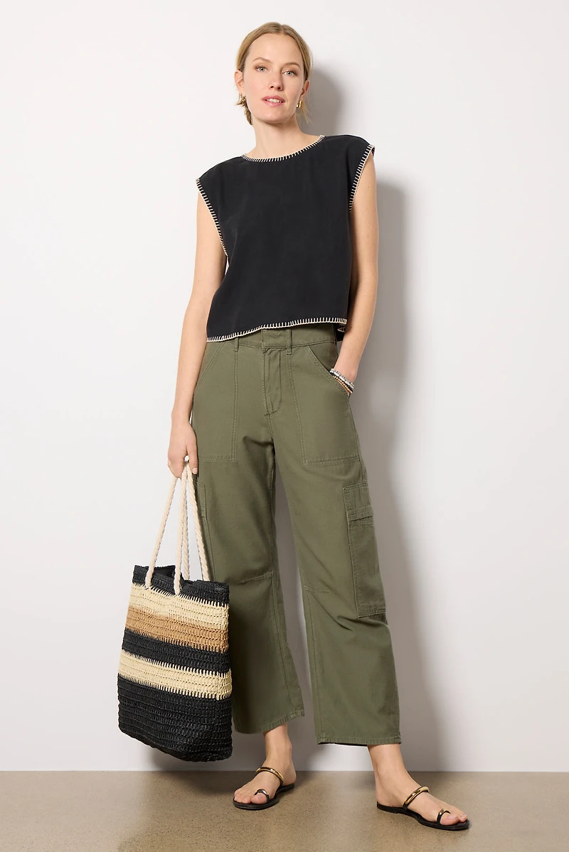 Blanket Stitch Top