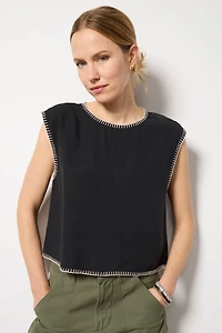 Blanket Stitch Top