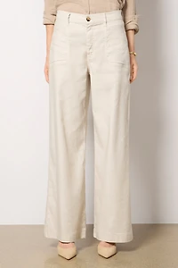 Joelle Stretch Linen Trouser
