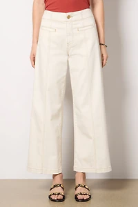 Meg Wide Leg with Contrast Stitch