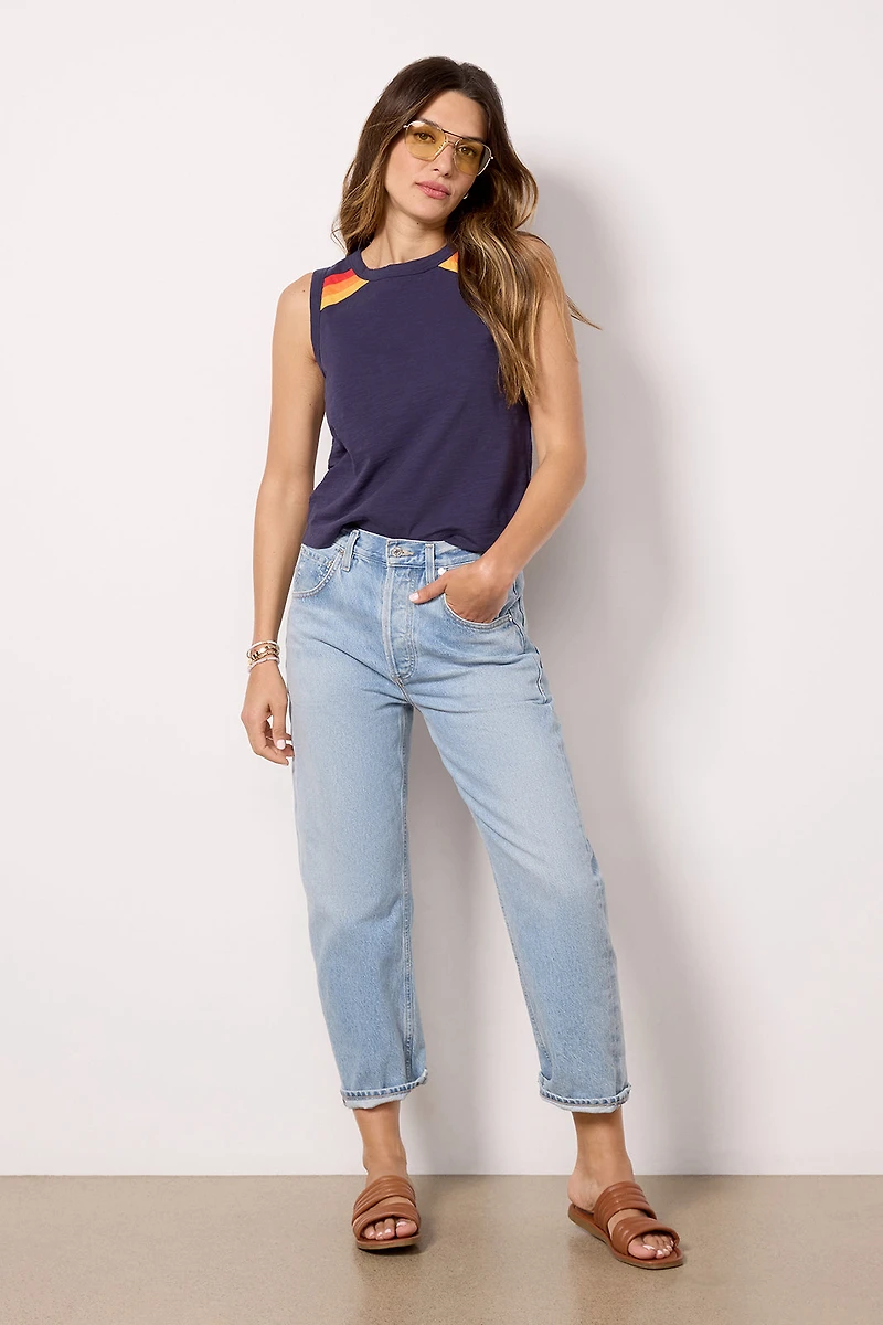 Ayla Stripe Raglan Tank