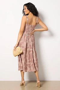 Petersen Button Front Midi Dress