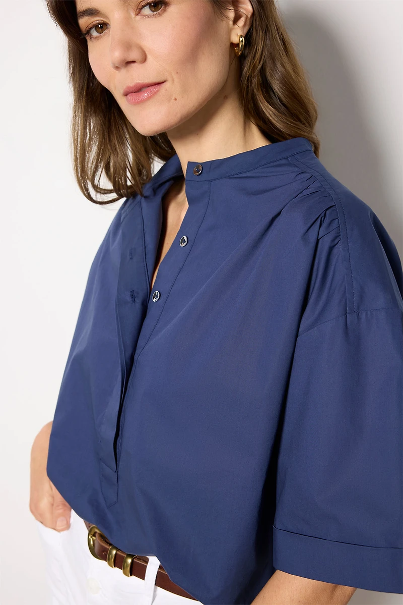 Relaxed Short Sleeve Popover