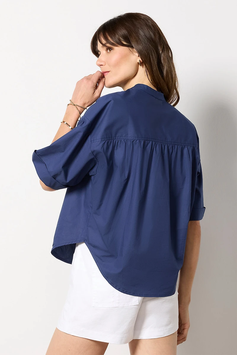 Relaxed Short Sleeve Popover