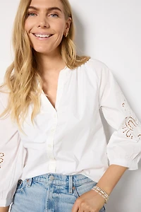 Ainsley Eyelet Sleeve Top
