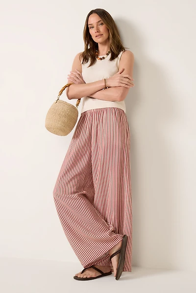 Anya Stripe Pull On Pant