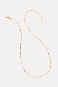 Paperclip Charm Necklace 24`