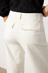 Sophia Contrast Stitch Wide Leg Pant