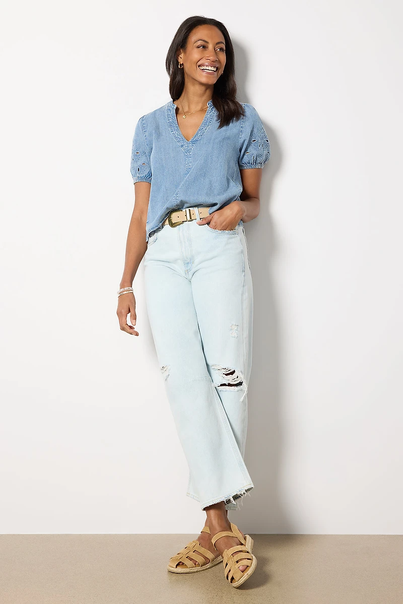 Cayden Indigo Blouse