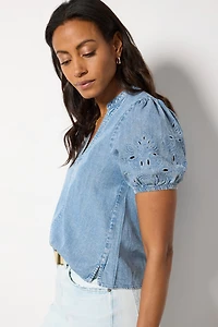 Cayden Indigo Blouse