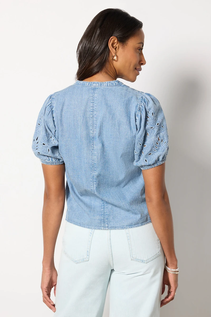 Cayden Indigo Blouse