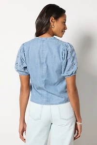 Cayden Indigo Blouse