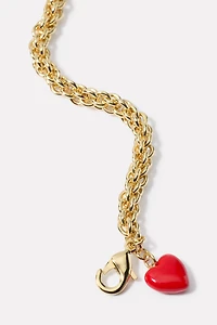 Cleo Heart Charm Bracelet