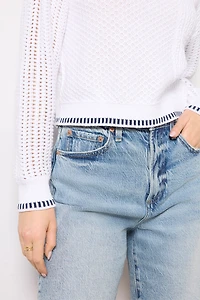 Uma Mixed Stitch Crew Neck