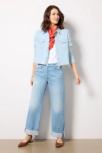 The Super Exes Crop Step Fray