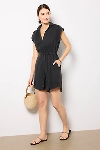 BELTED TUNIC SHIRT DRESS