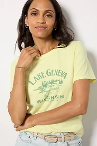 Lake Geneva Sunwashed Crew Tee