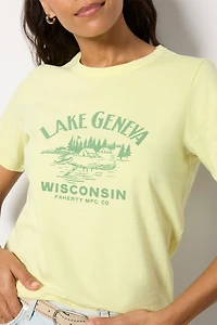 Lake Geneva Sunwashed Crew Tee