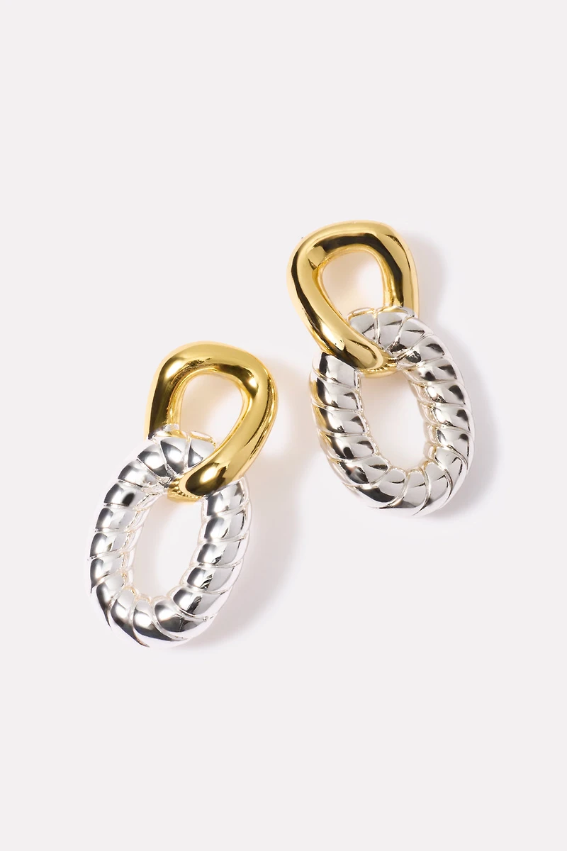 Bristol Two Tone Earring