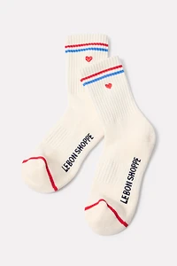Embroidery Girlfriend Sock