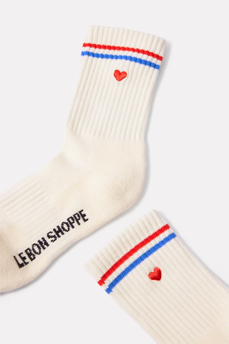 Embroidery Girlfriend Sock