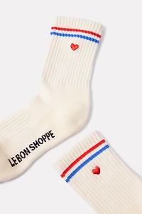 Embroidery Girlfriend Sock