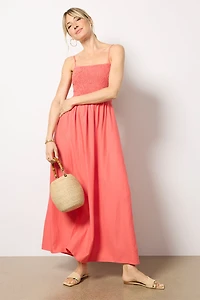Bayside Linen Maxi Dress