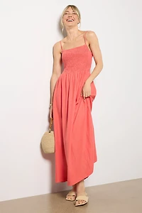 Bayside Linen Maxi Dress