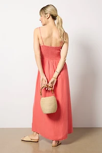 Bayside Linen Maxi Dress