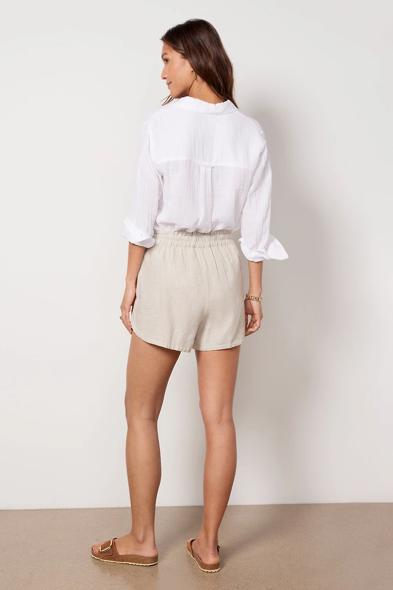 Laguna Linen Tie Waist Short