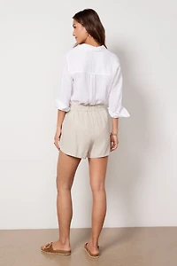 Laguna Linen Tie Waist Short