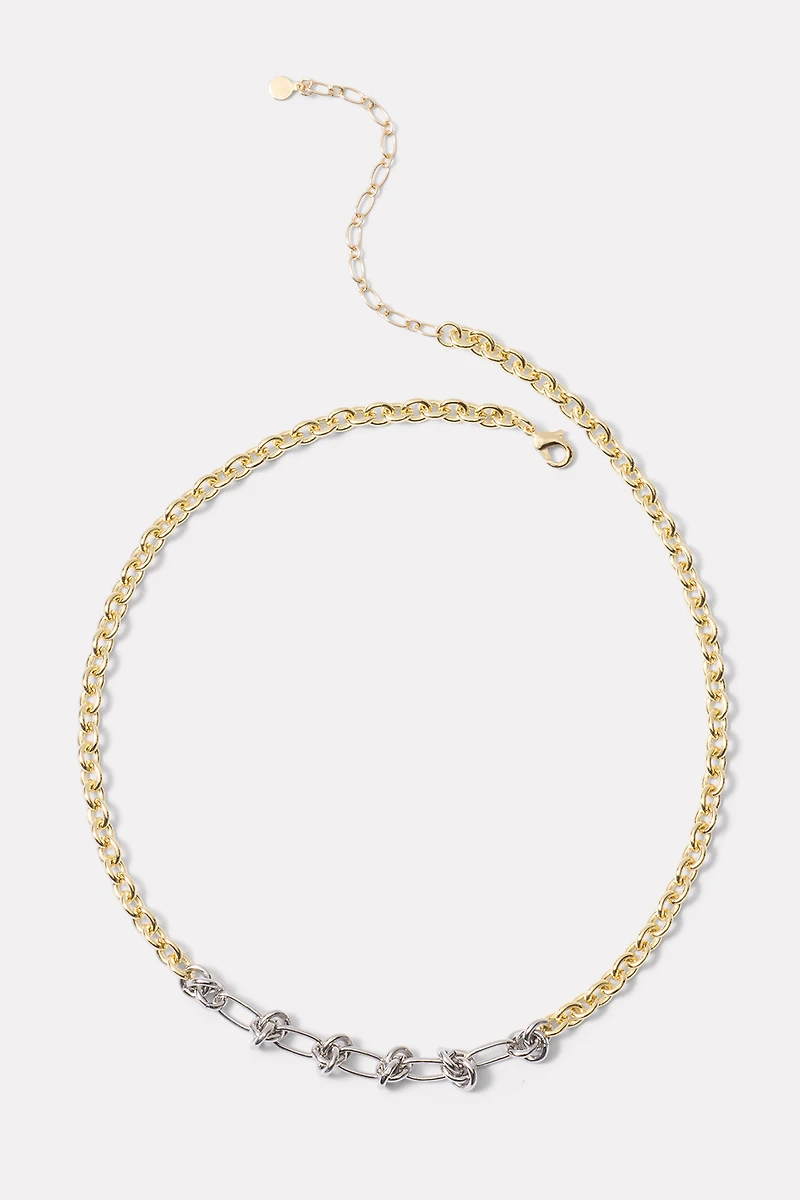 Elena Two Tone Necklace