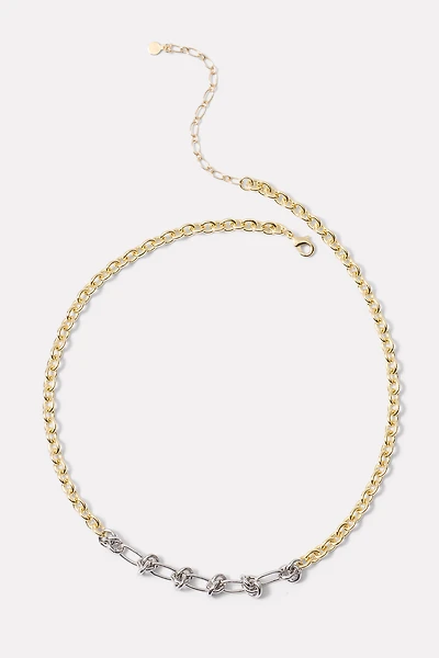 Elena Two Tone Necklace