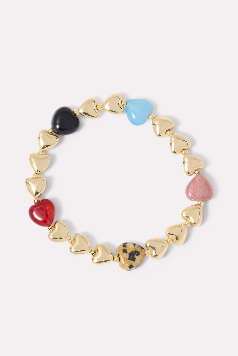 Aria Stone Heart Bracelet