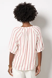 Lumi Split Neck Blouse
