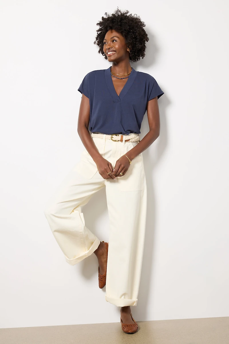 V Neck Modal Tee