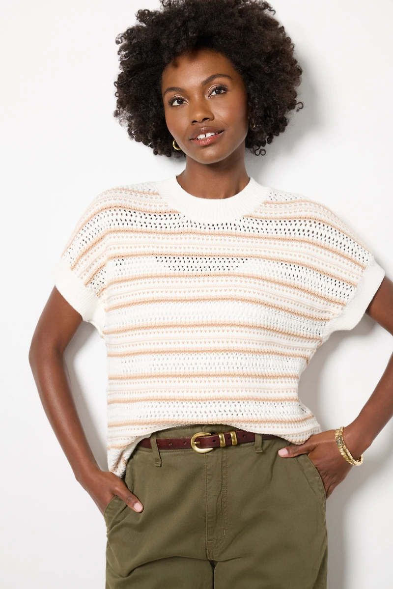 Ciara Stripe Knit Top