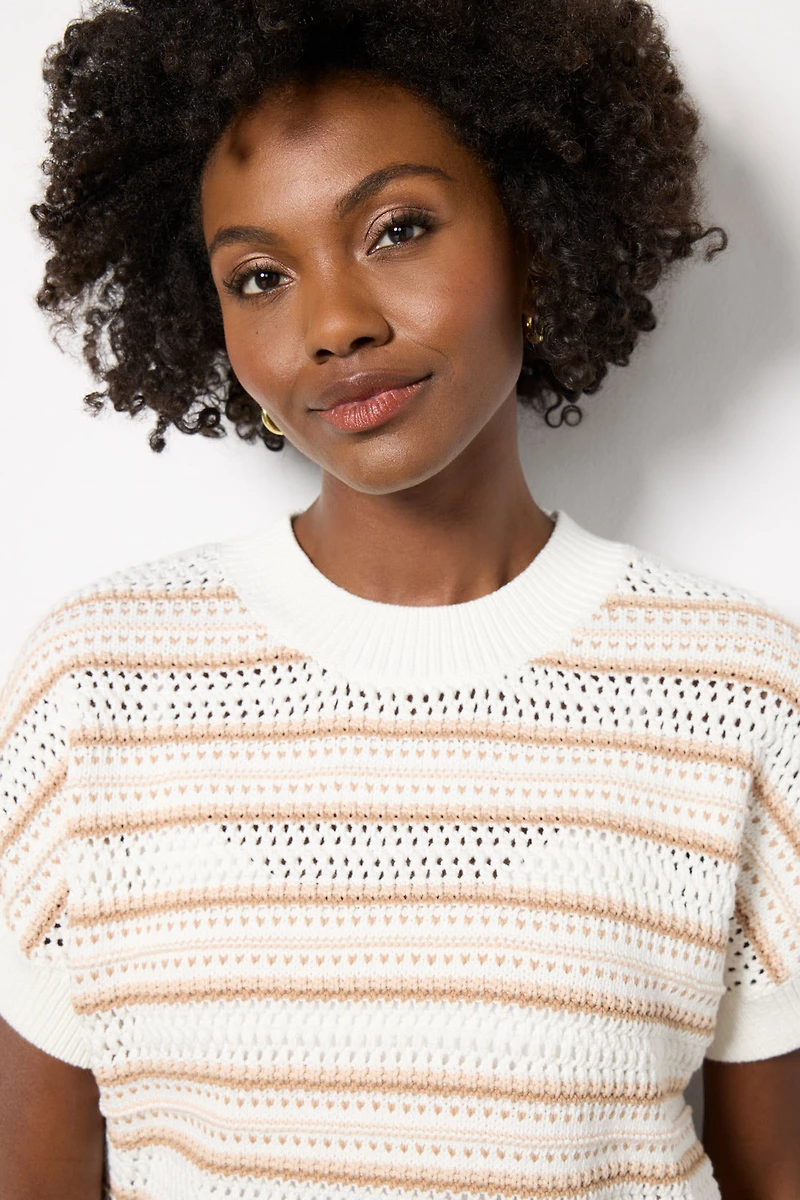 Ciara Stripe Knit Top