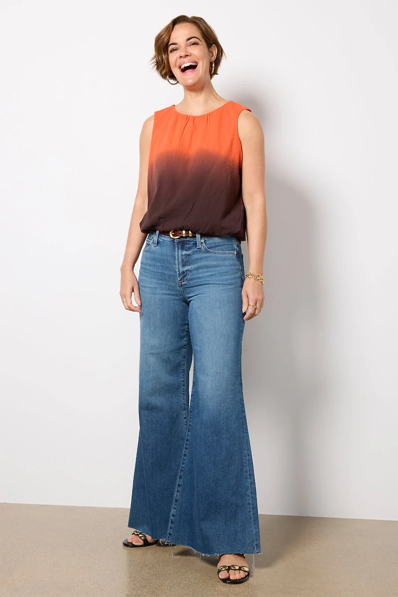 Skye Dip Dye Bubble Top