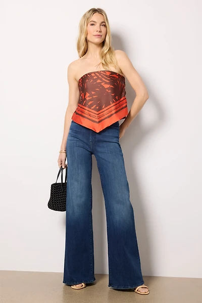 Talen Tropical Print Tube Top