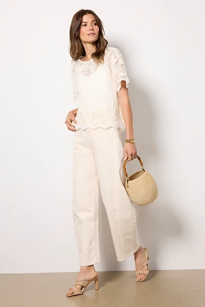Lily Lace Dolman Sleeve Tee