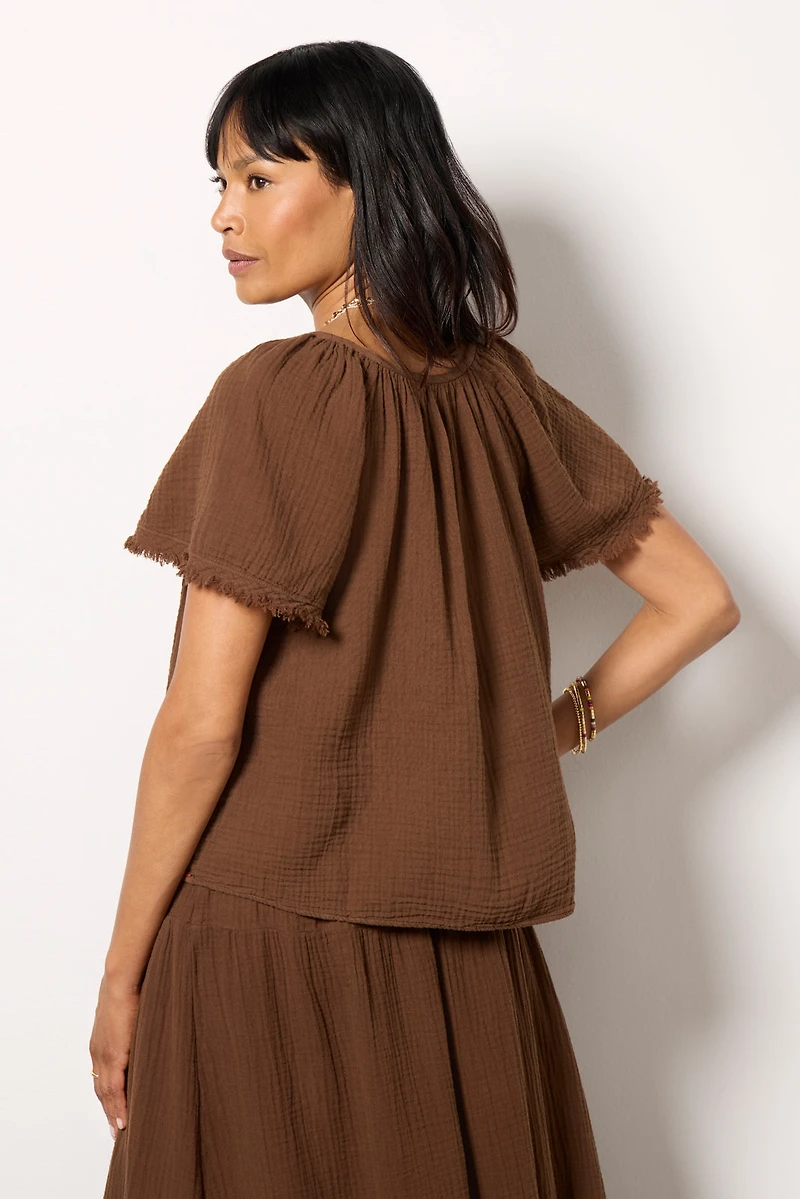 Macie Gauze Top