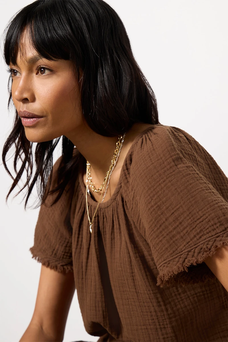 Macie Gauze Top